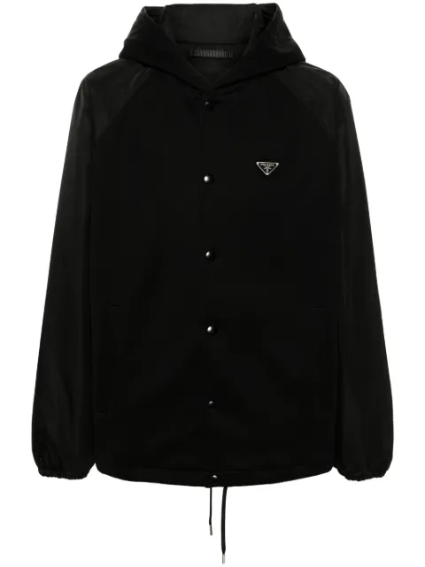 Prada enamel triangle-logo jacket