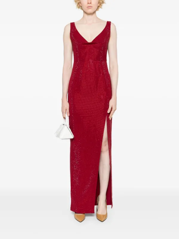 Roland Mouret Sequined Gown - Red