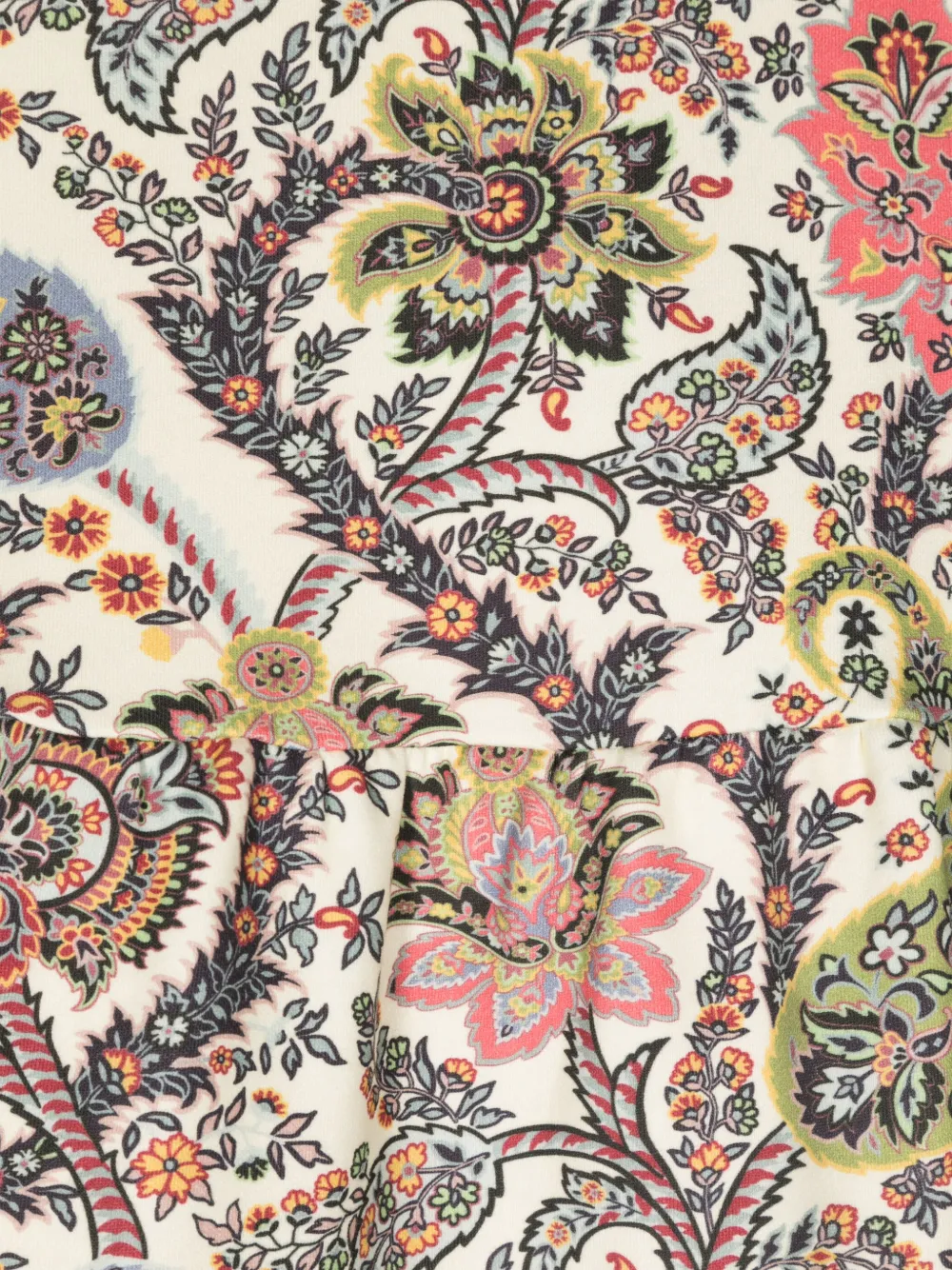 ETRO KIDS Jurk met paisley-print Beige