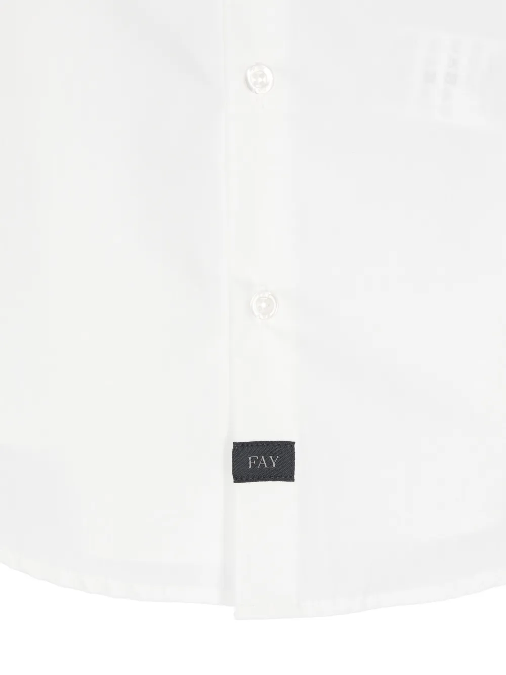 Fay Kids Shirt met logopatch Wit