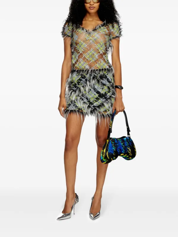 Galathea asymmetric midi dress 