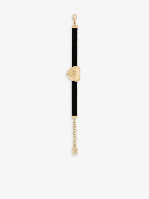 Dolce & Gabbana DG heart velvet bracelet