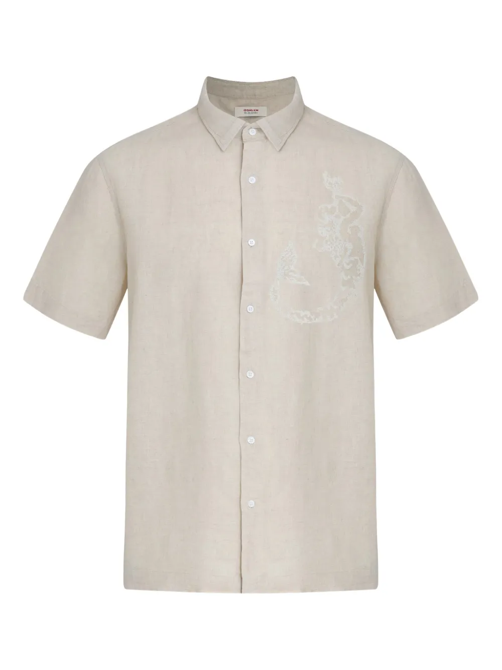 Osklen Camisa com bordado Mermaid | Neutro | Image 1