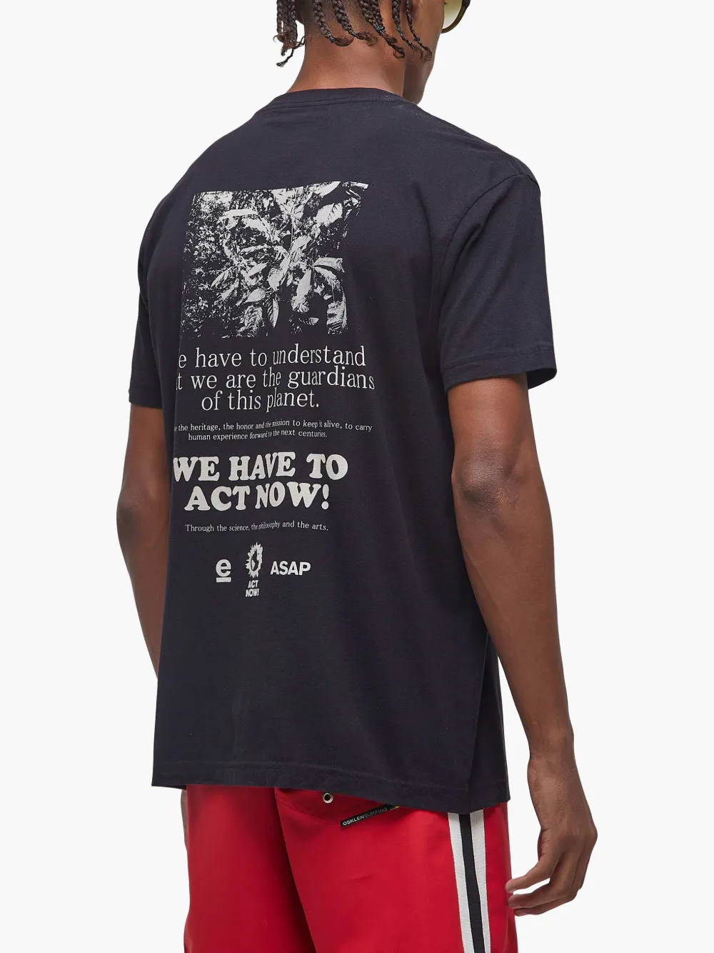 Osklen Vintage Act Now T-shirt Zwart