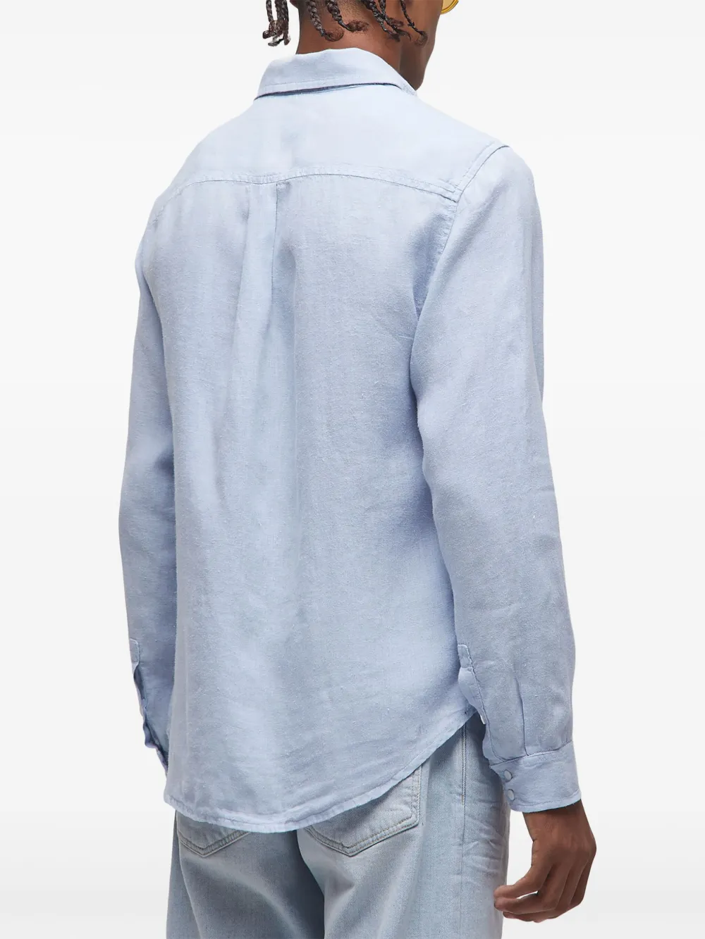 Osklen Linnen overhemd Blauw