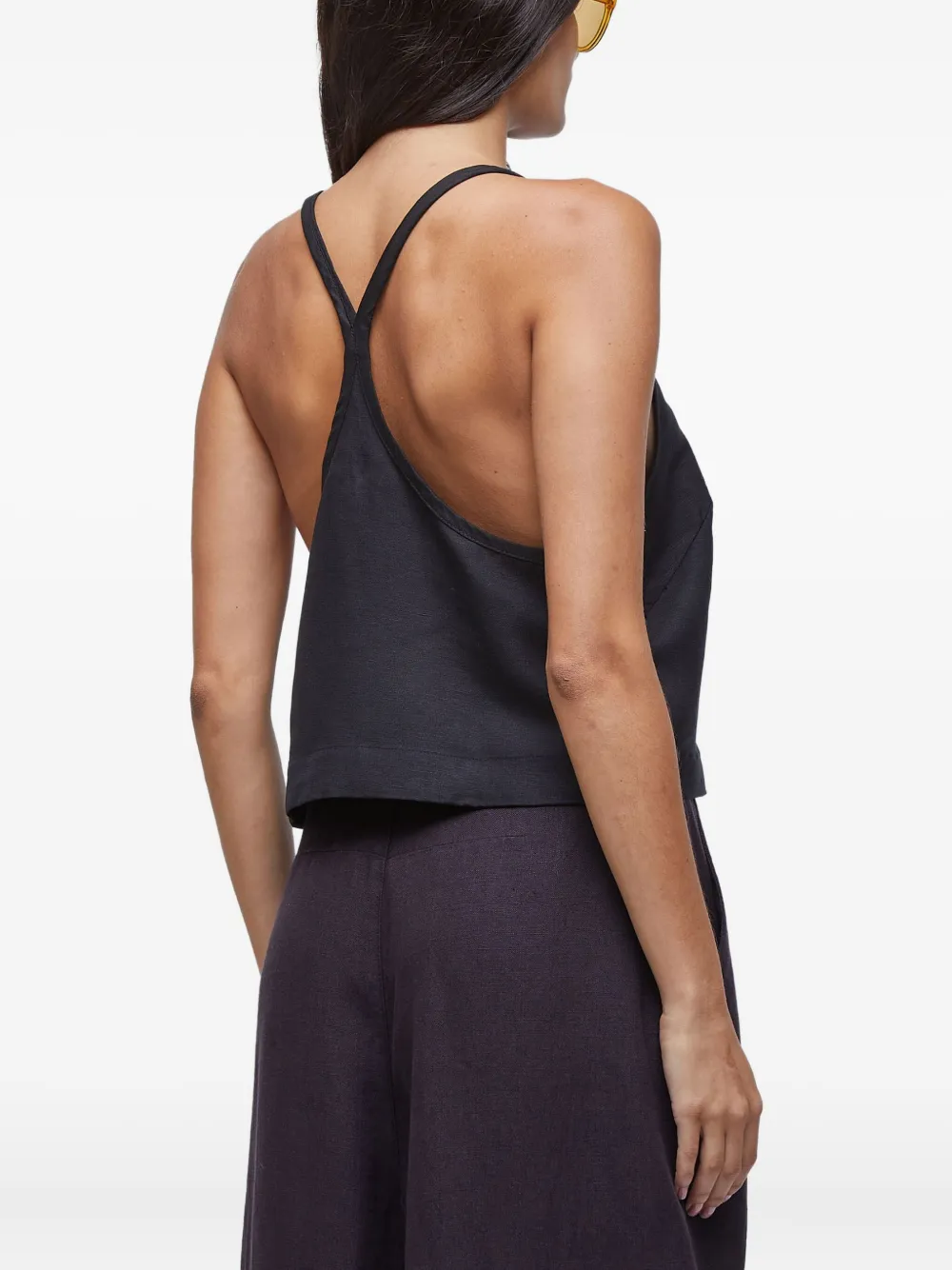 Osklen Tanktop met gekruiste bandjes Zwart