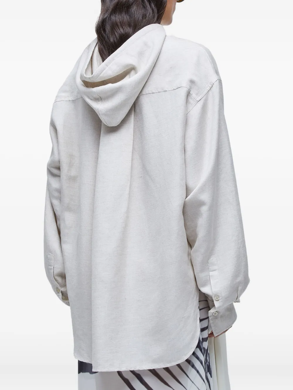 Osklen Blouse met capuchon Beige