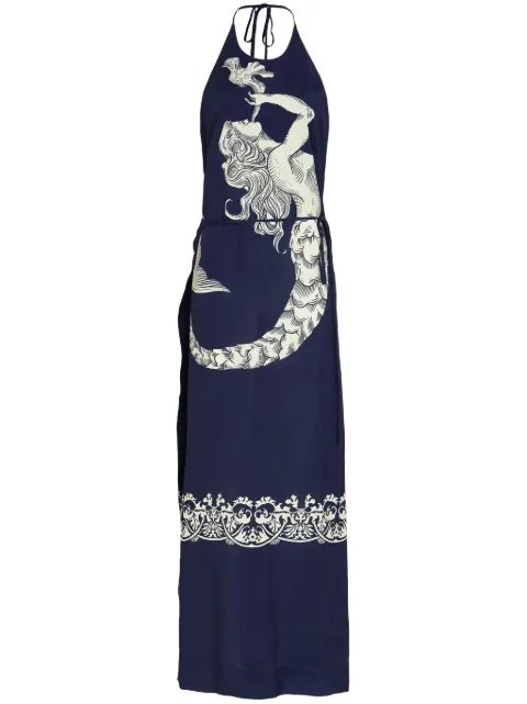 Osklen ocean-print dress