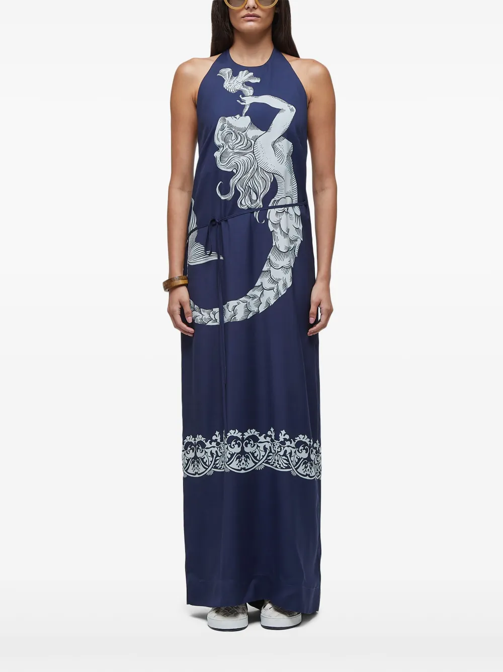 Osklen Jurk met print Blauw
