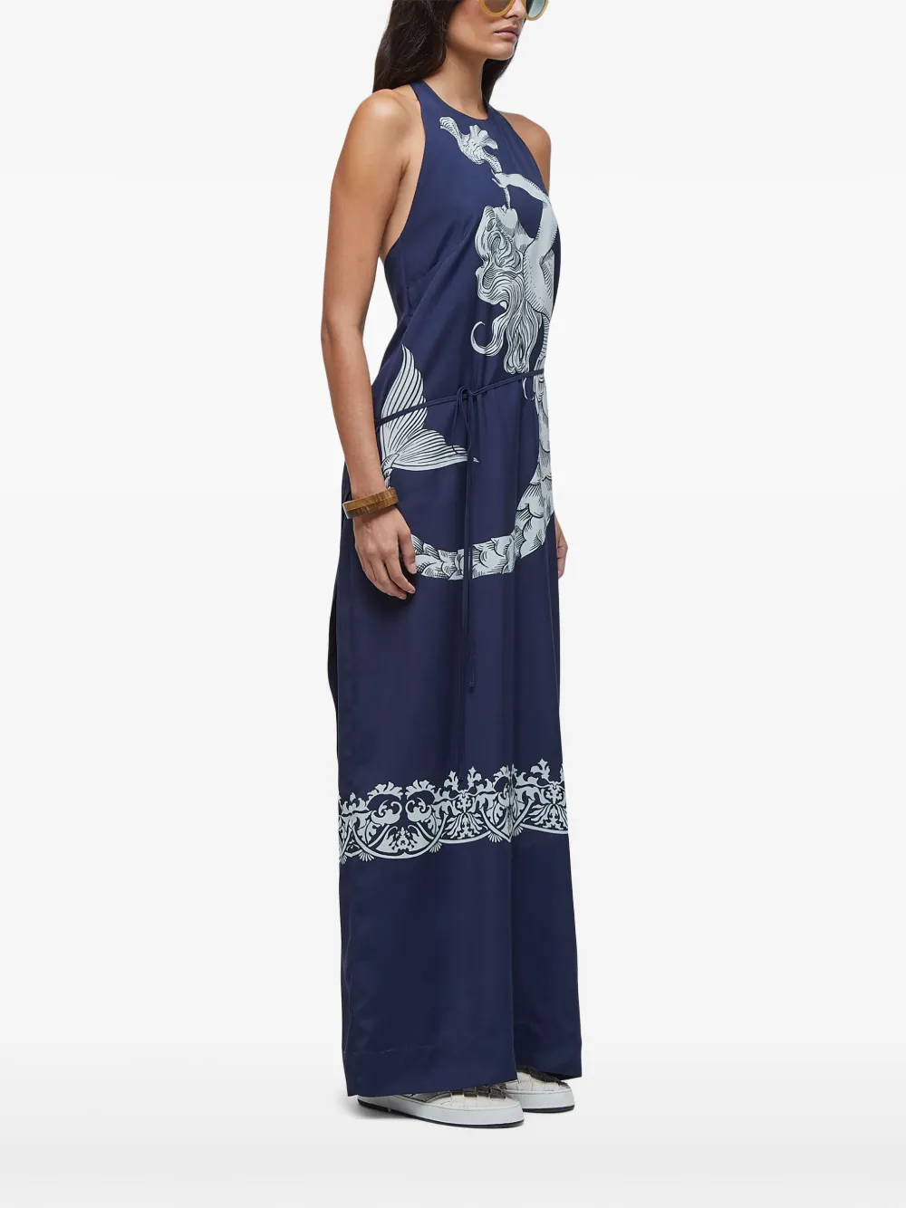 Osklen Jurk met print Blauw