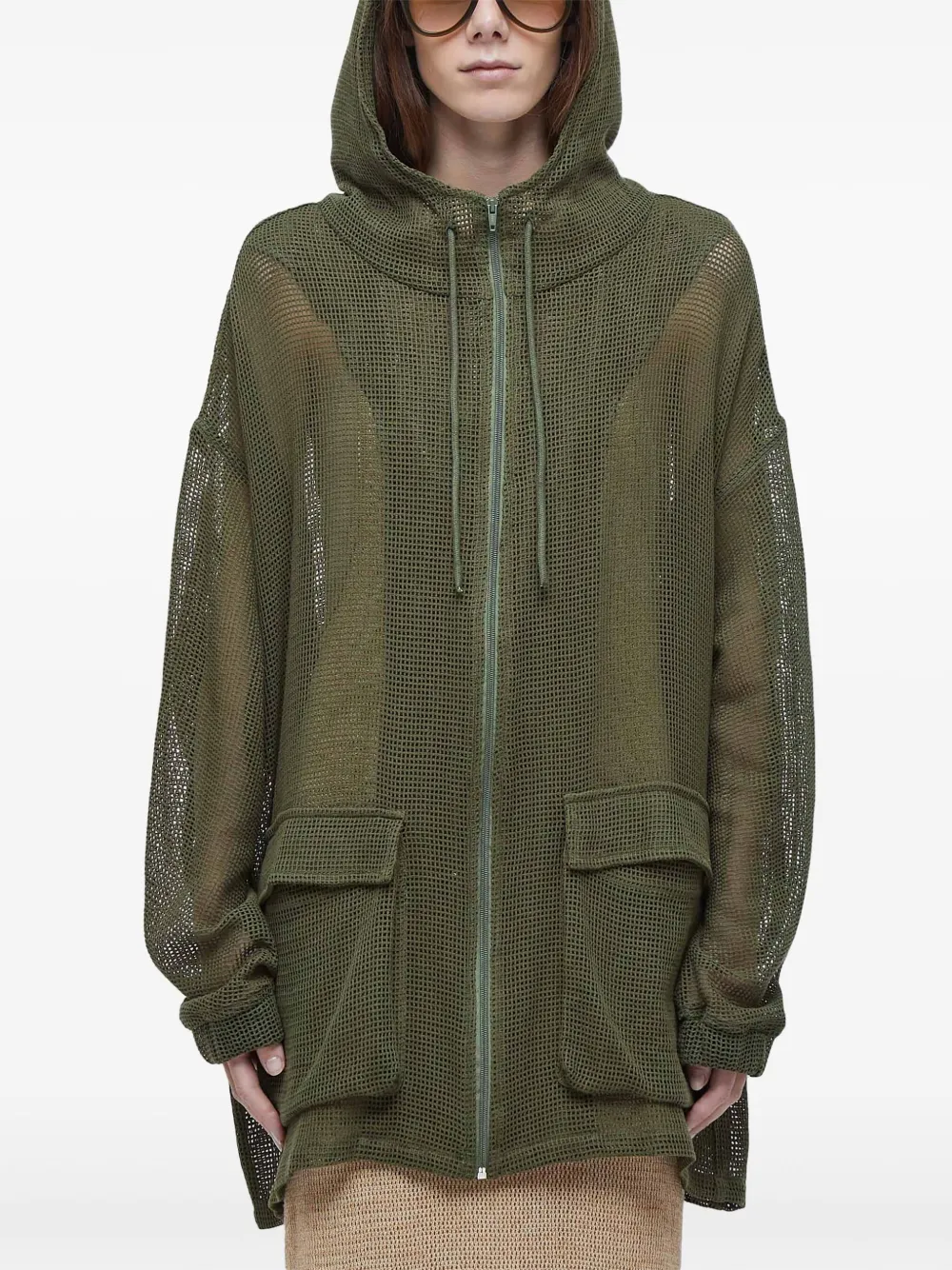 Osklen Mesh parka Groen