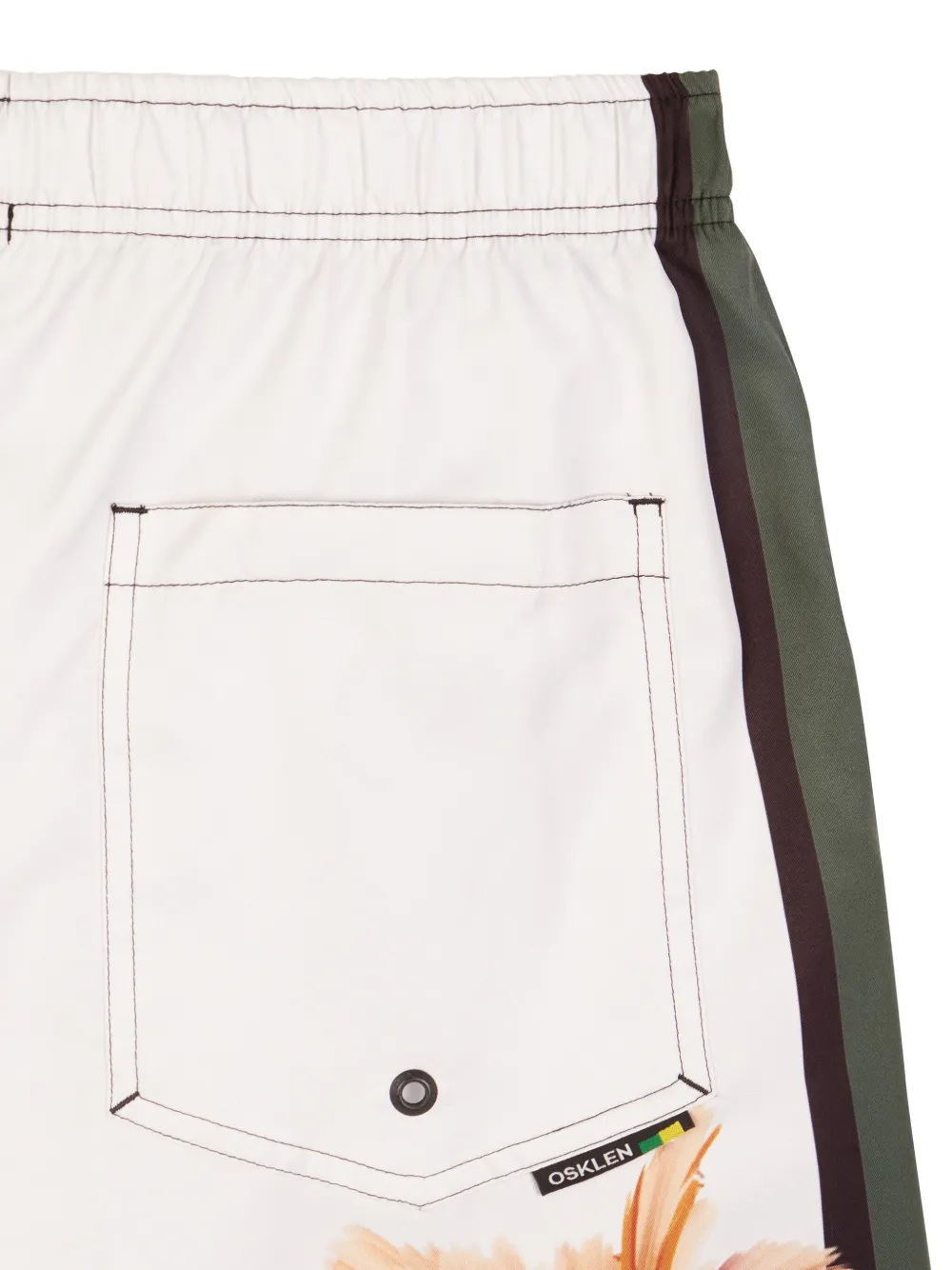 Osklen Paradise Square shorts met bloemenprint Wit