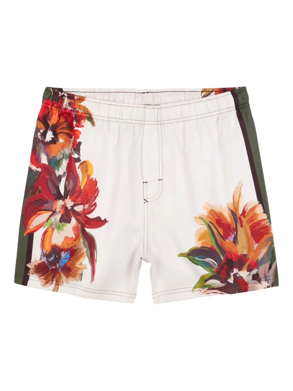 Osklen Paradise Square shorts met bloemenprint Wit