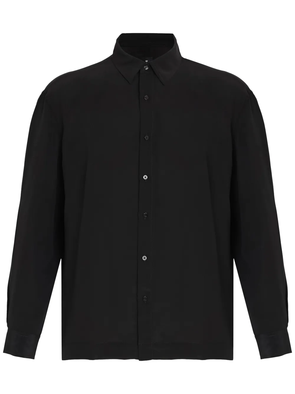 Osklen Camisa de seda com abotoamento | Preto | Image 1