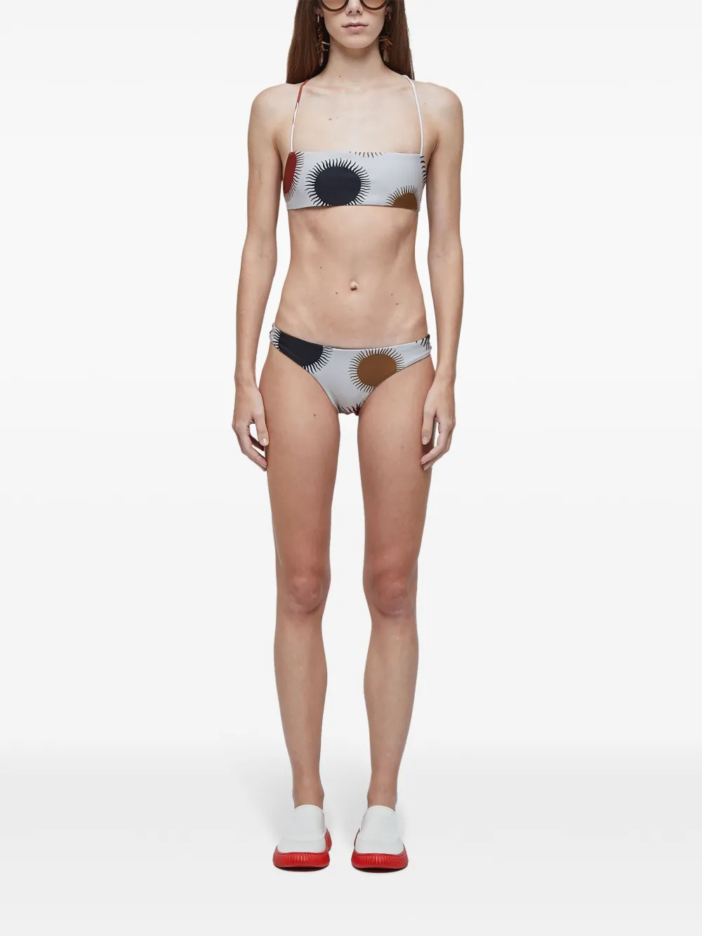 Osklen Omkeerbare bikini met zonneprint Beige