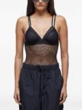 Osklen mesh-panelled bodysuit - Black