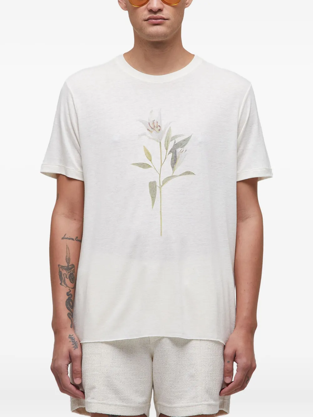 Osklen Lirio T-shirt Wit