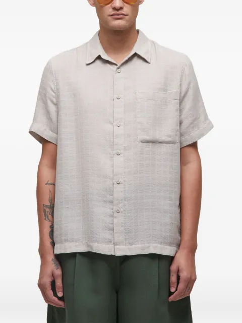 Osklen grid-pattern shirt