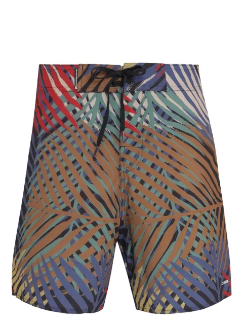 Osklen leaf-print swim shorts