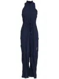 Osklen Tricoline Wrinkled jumpsuit - Blue