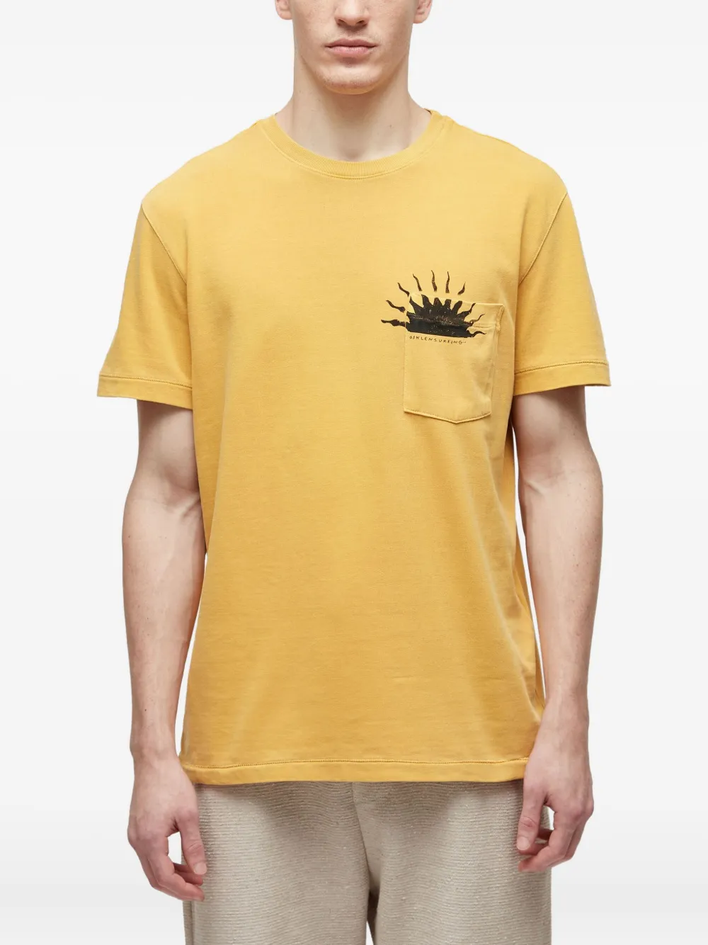 Osklen playera de verano con bolsillo | amarillo | Image 1