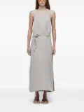 Osklen linen-blend dress - Grey