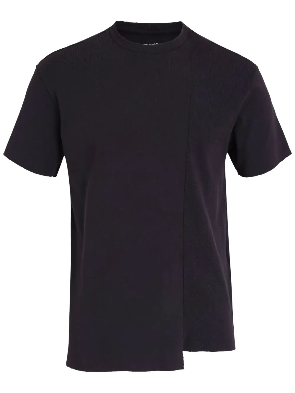 Osklen Camiseta Mix Assimetrica | Preto | Image 1
