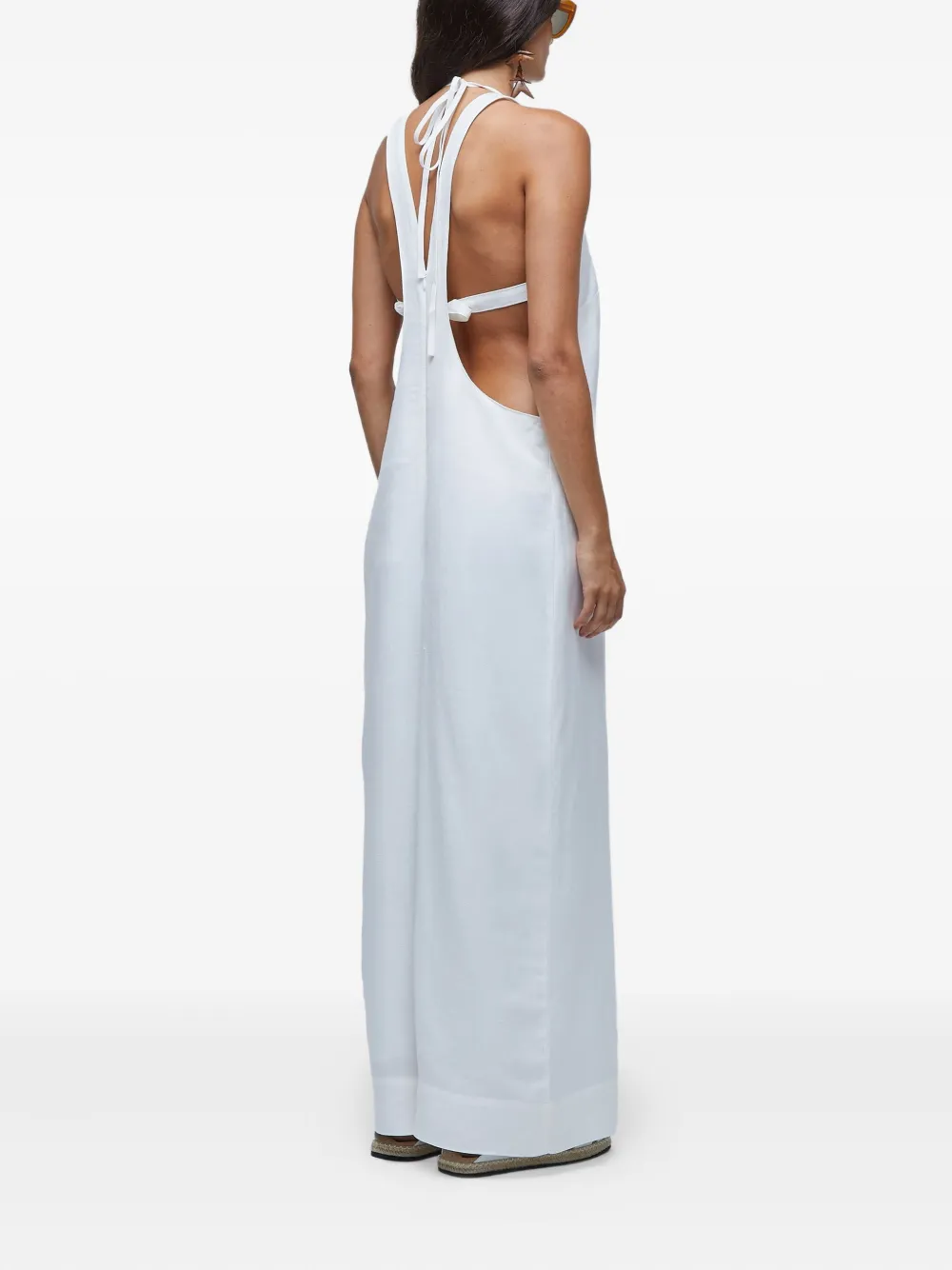 Osklen Nadador halterneck jumpsuit Wit