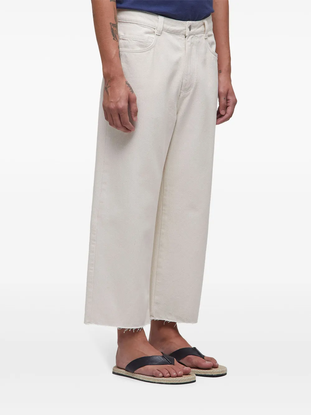 Osklen Arpoador broek met wijde pijpen Beige