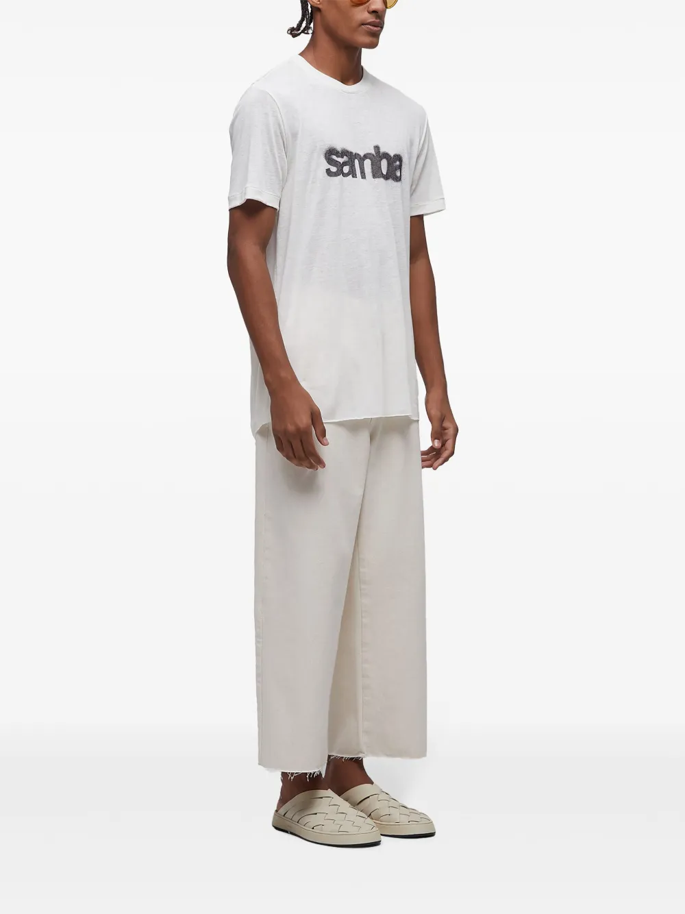 Osklen Arpoador broek met wijde pijpen Beige