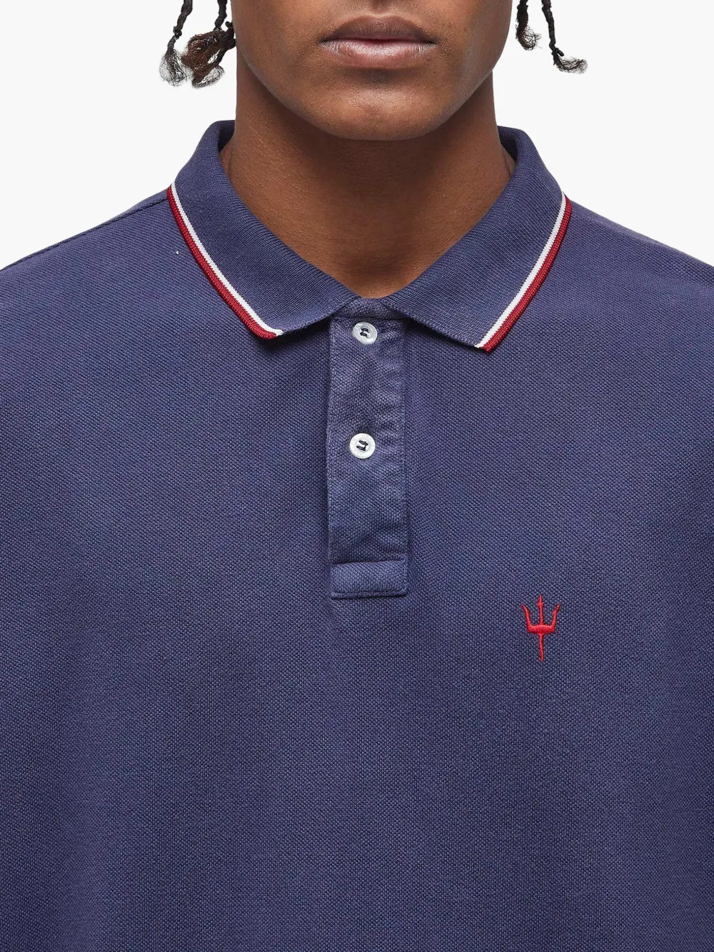 Osklen Tridente poloshirt Blauw