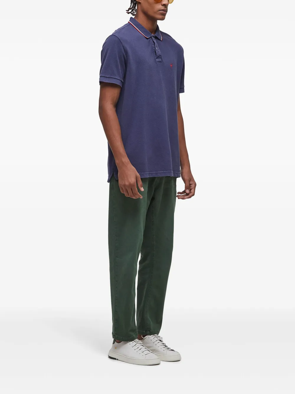 Osklen Tridente poloshirt Blauw