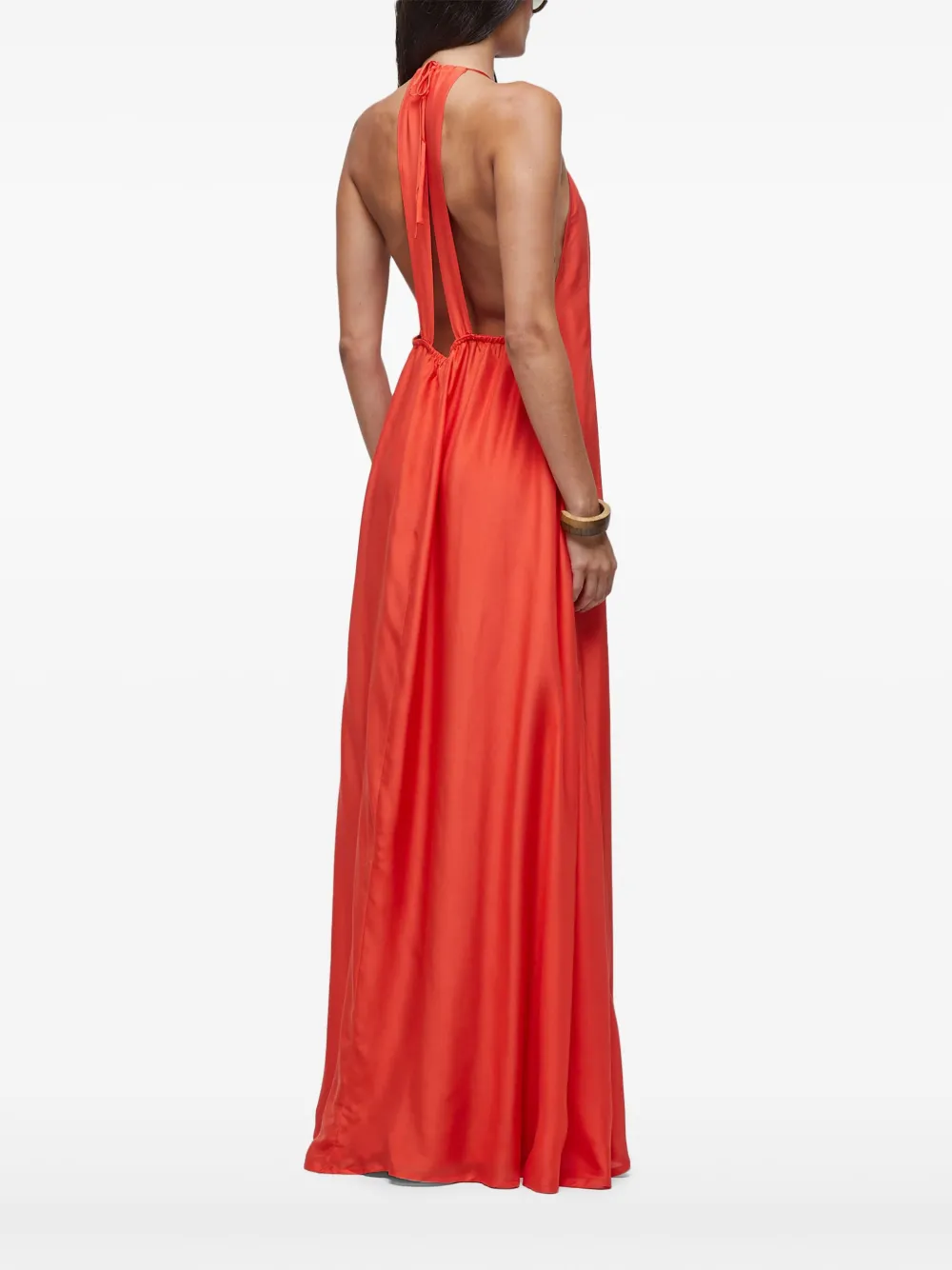 Osklen Maxi-jurk met open rug Rood
