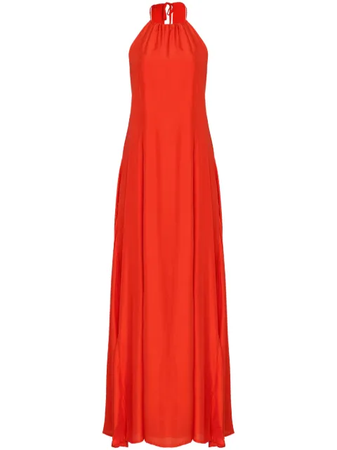 Osklen Vestido longo com decote posterior