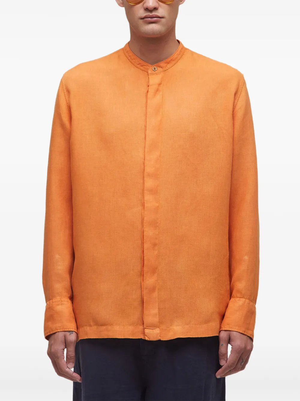 Osklen Linnen overhemd Oranje