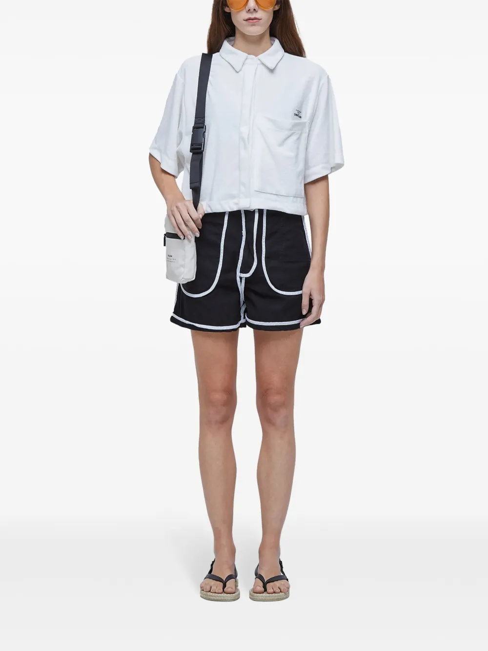 Osklen Shorts met logo Zwart