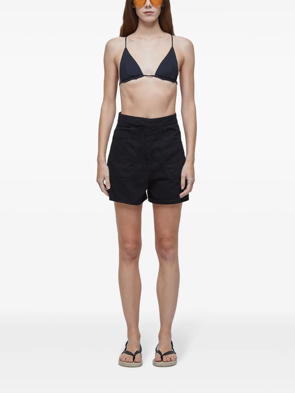 Osklen Shorts met logo Zwart