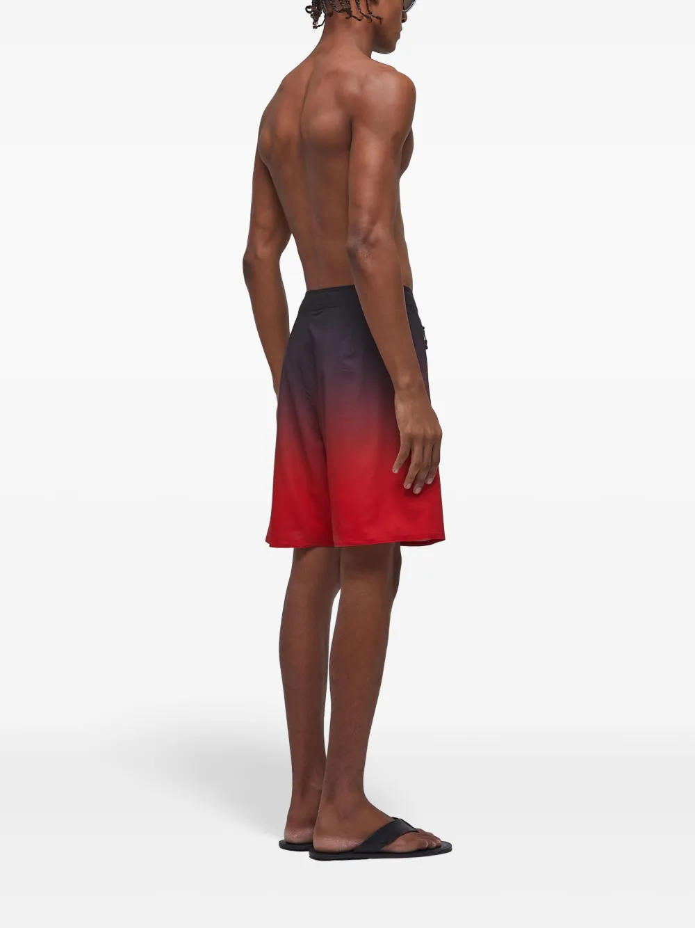 Osklen Surf Pro bermuda zwembroek met kleurverloop Rood
