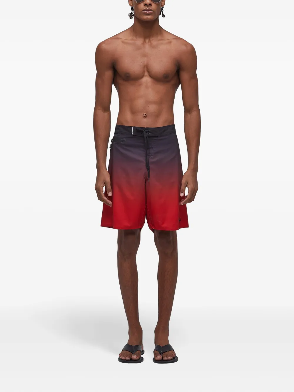 Osklen Surf Pro bermuda zwembroek met kleurverloop Rood