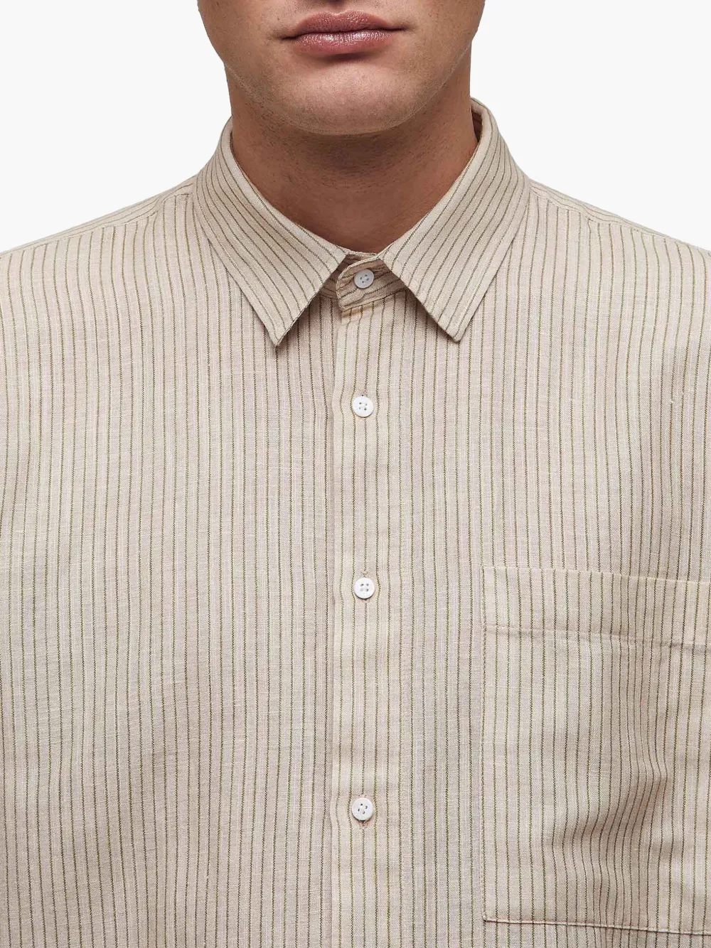 Osklen Gestreept overhemd Beige