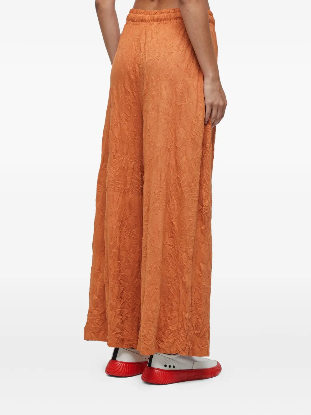 Osklen Broek met gekreukt effect Oranje