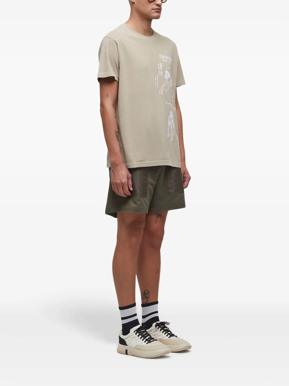 Osklen Small Drawings T-shirt Beige