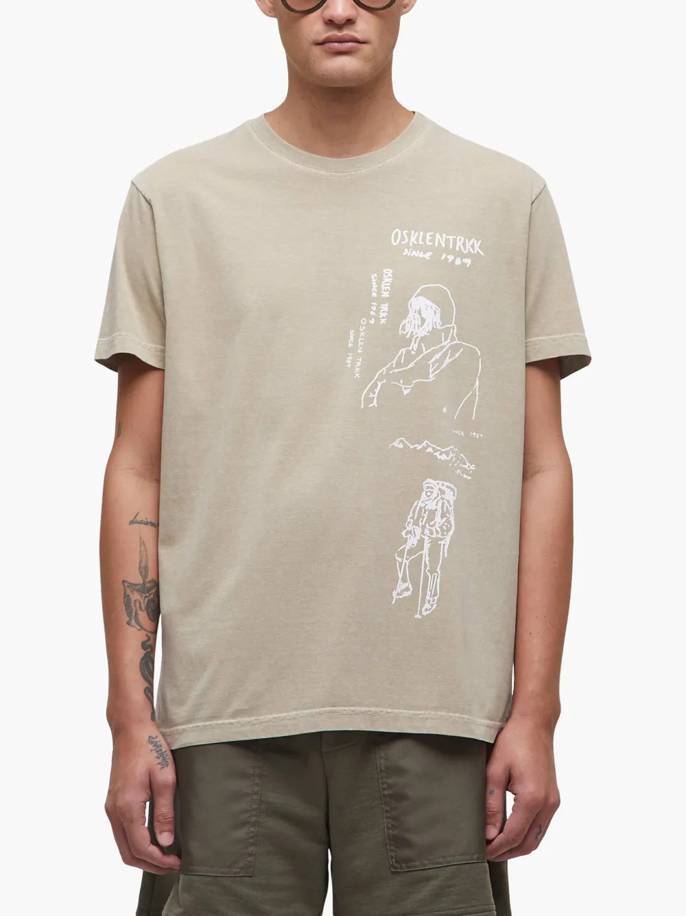 Osklen Small Drawings T-shirt Beige