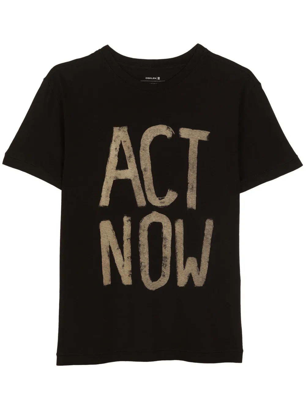 Osklen Act Now Poster MC T-shirt Zwart