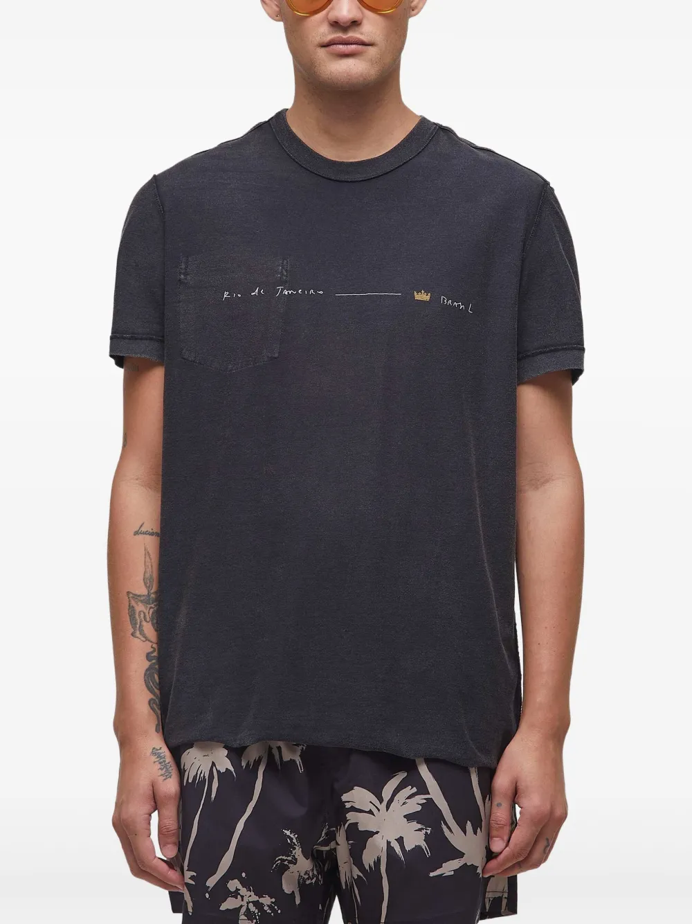 Osklen Ipanema Kingdom T-shirt Zwart