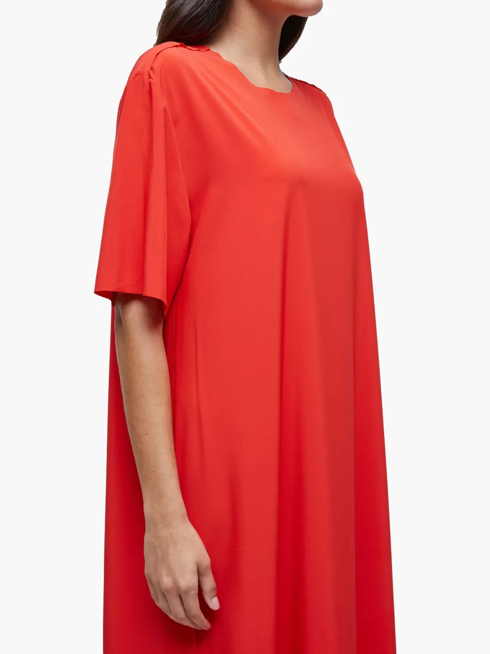 Osklen Blousejurk met pofmouwen Rood