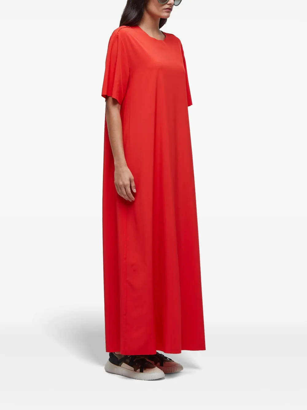Osklen Blousejurk met pofmouwen Rood