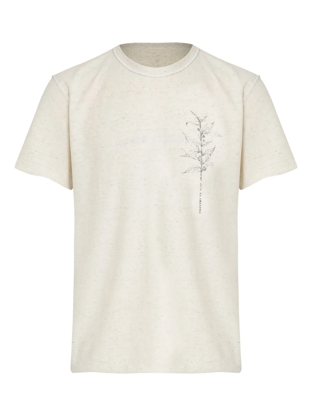 Osklen Inspired by Nature omkeerbaar T-shirt Beige