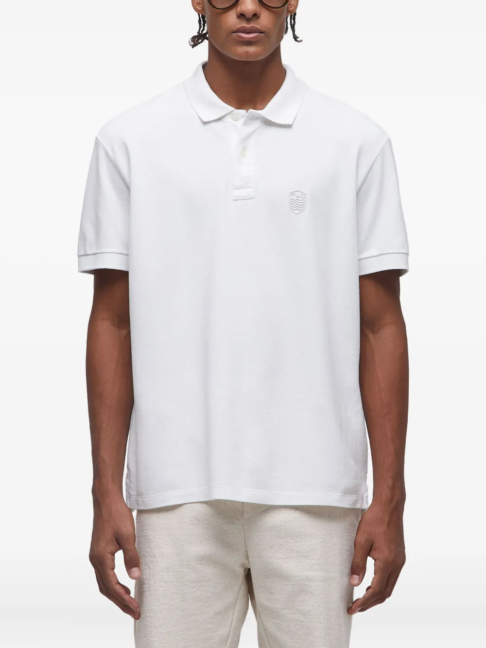 Osklen Poloshirt met logo-reliëf Wit
