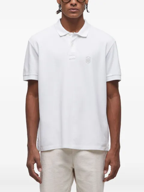 Osklen playera tipo polo con logo en relieve